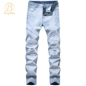 Pantalons de jeans de mode pour hommes en gros personnalisés OEM ODM 