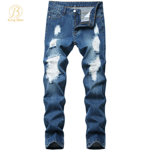 OEM ODM vente en gros conception populaire meilleure qualité poids léger extensible et bon fabricant Jeans en Denim pour hommes